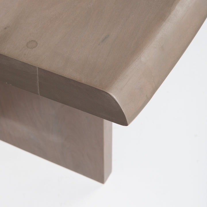 Konstantin 94.0 x 40.0 x 30.0 Medium Brown Wood W/ Live Edge Rectangular Dining Table Dining Room Mercana