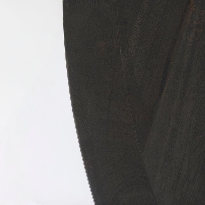 Liesl Black Wood W/ Circular Top Dining Table Dining Room Mercana