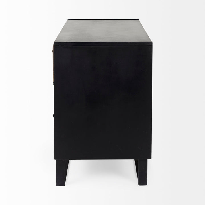 Alvin Wood W/Metal Framing Accent Cabinet Decor Mercana