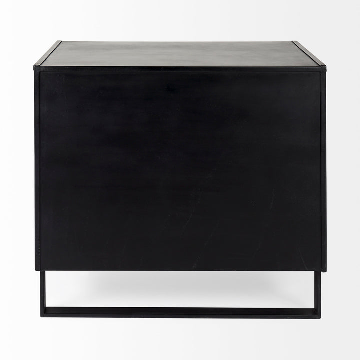 Alvin Wood W/Metal Framing Accent Cabinet Decor Mercana
