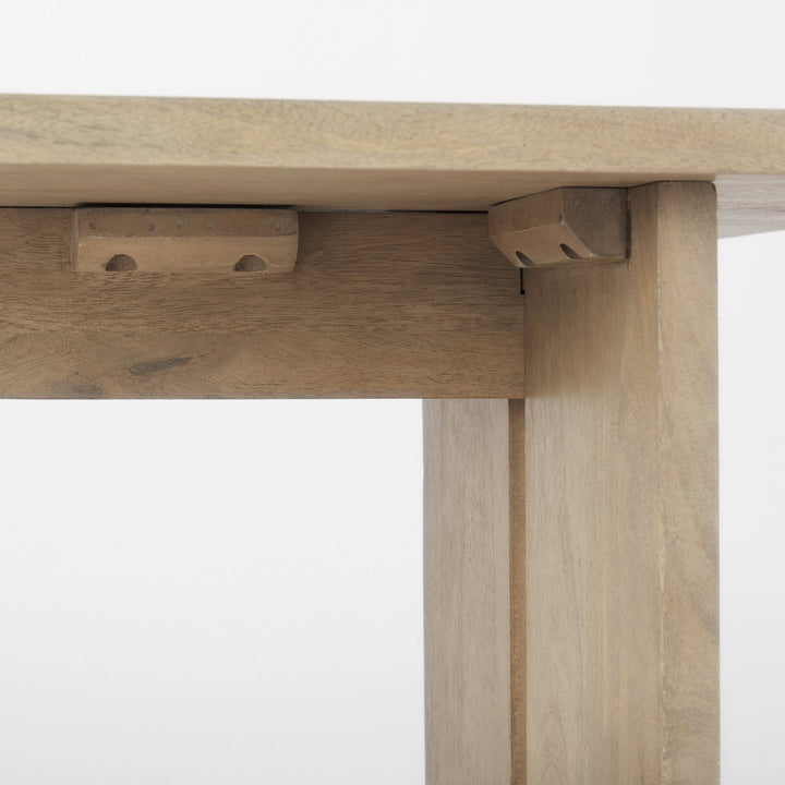 Aida 18H Light Brown Wood Dining Bench Dining Room Mercana