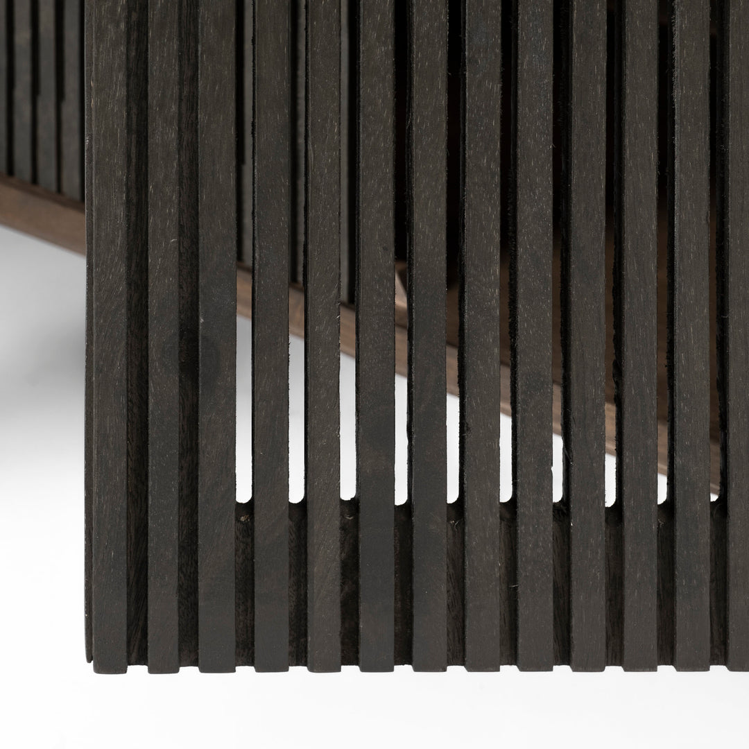 Grace Two-Toned Brown Solid Wood TV Stand Media Console Living Room Mercana