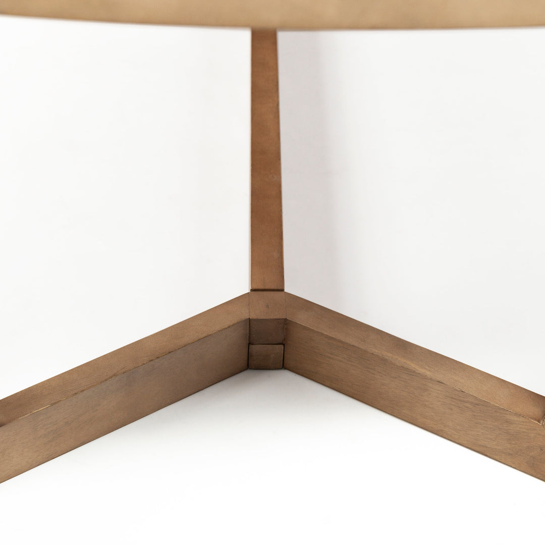 Denver 91.5x38 Rectangular Brown Solid Wood Top & Base Dining Table Dining Room Mercana