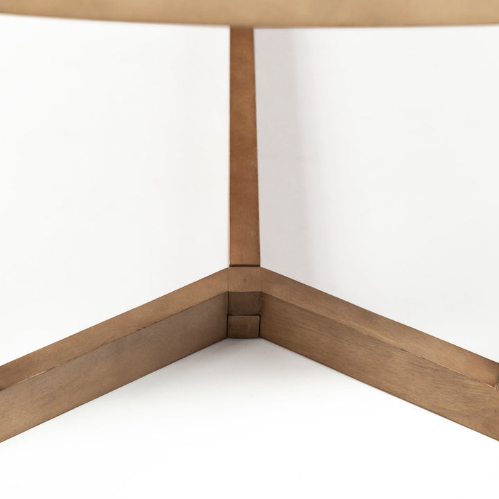 Denver 91.5x38 Rectangular Brown Solid Wood Top & Base Dining Table Dining Room Mercana