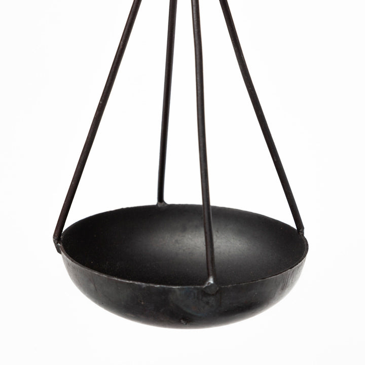 Ellis 10L x 4W Black Metal Vintage Inspired Weighing Scale Decor Mercana