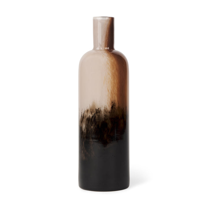 Marans Tall Amber Multi-Color Glass Vase Decor Mercana