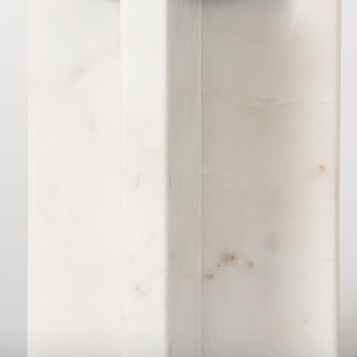Sophia 5.5"L x 3.5"W x 8.0"H. Marble Candle Holder Medium Decor Mercana