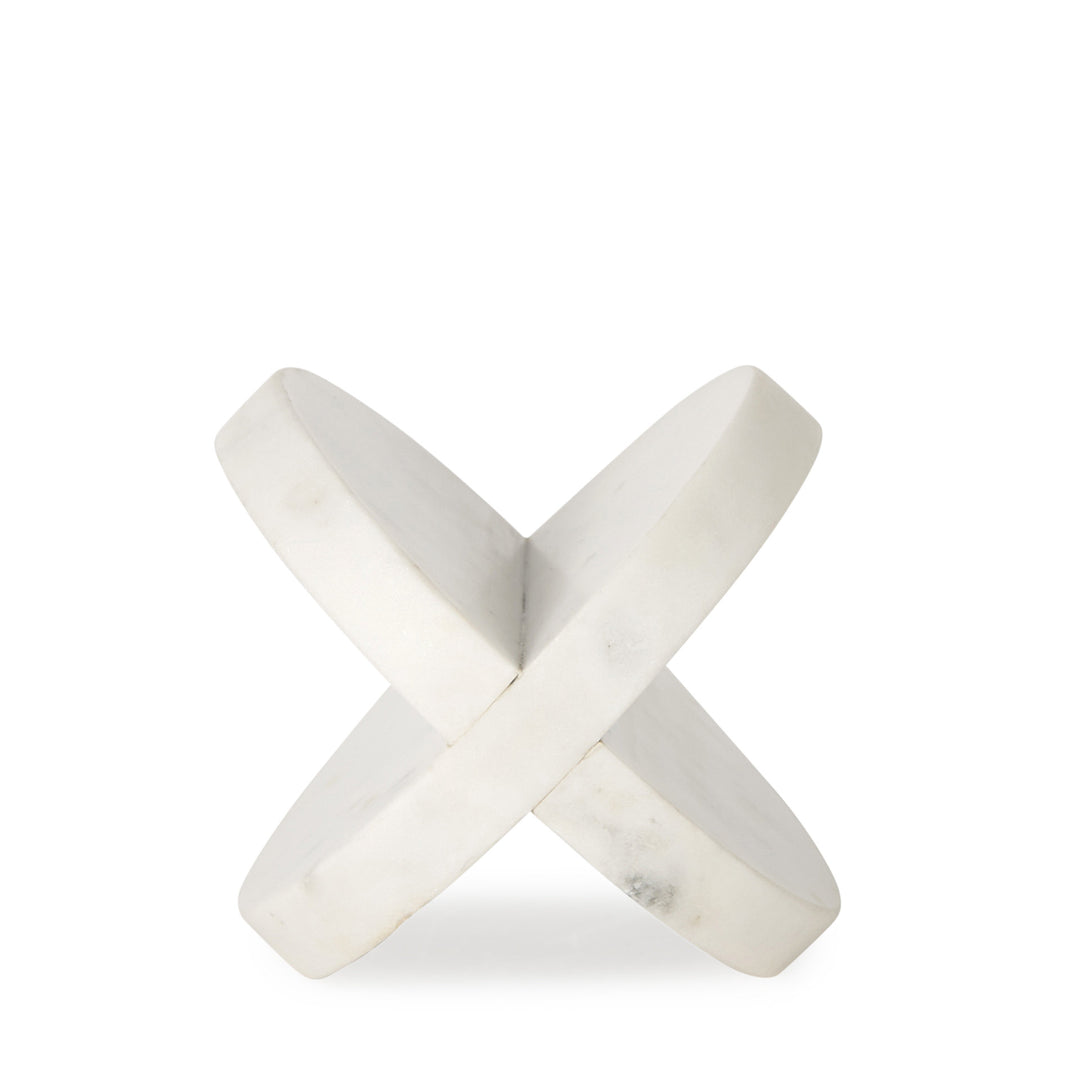 Sophia 6.0"L x 6.0"W x 6.0"H Small Marble Ornament Decor Mercana