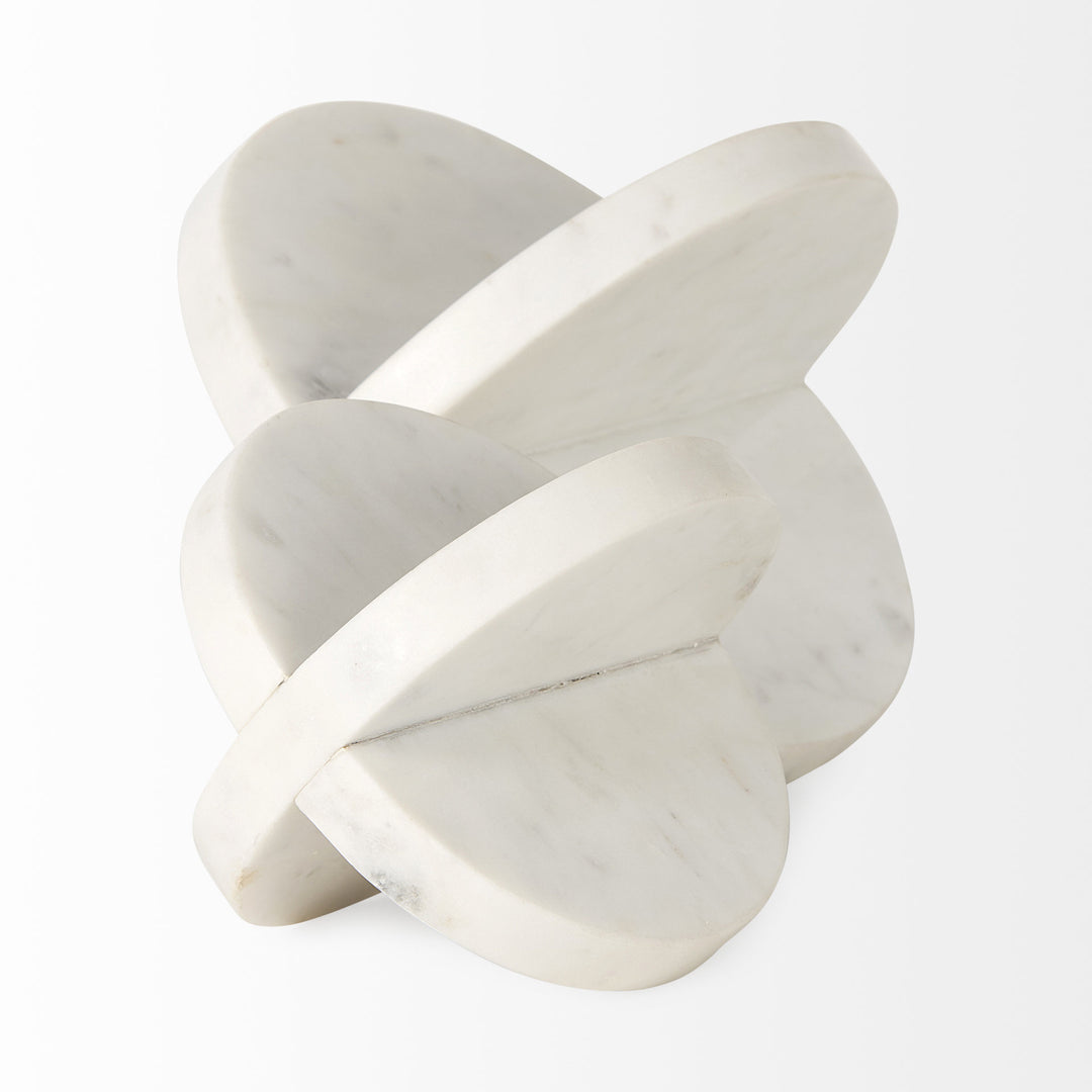 Sophia 6.0"L x 6.0"W x 6.0"H Small Marble Ornament Decor Mercana