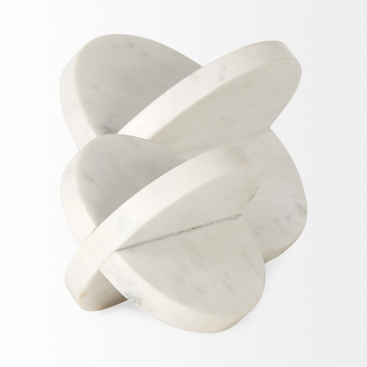 Sophia 6.0"L x 6.0"W x 6.0"H Small Marble Ornament Decor Mercana