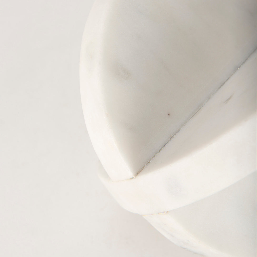 Sophia 6.0"L x 6.0"W x 6.0"H Small Marble Ornament Decor Mercana