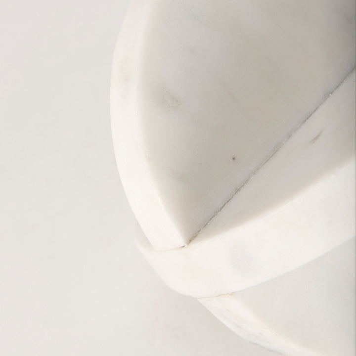 Sophia 6.0"L x 6.0"W x 6.0"H Small Marble Ornament Decor Mercana