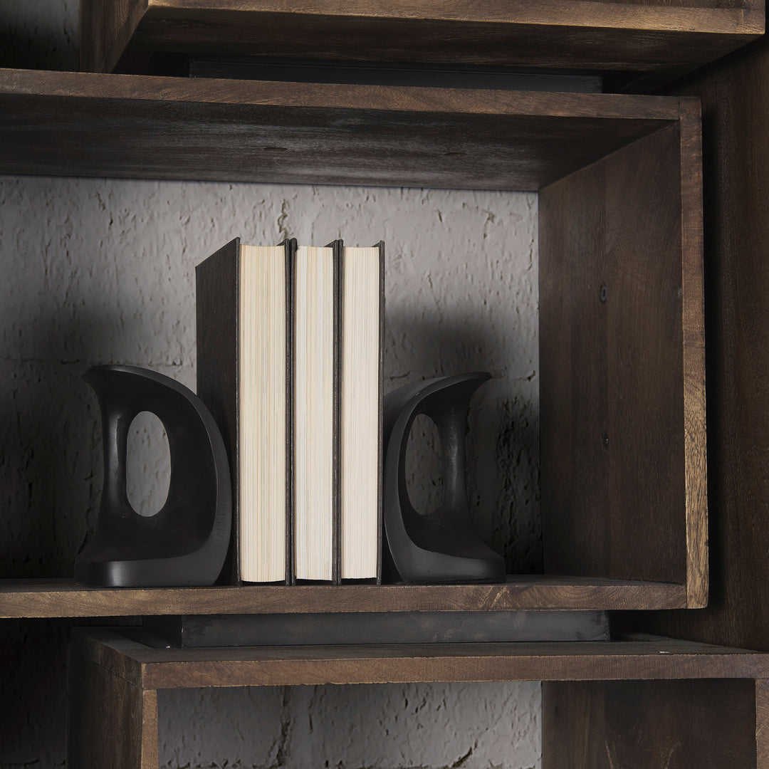 Last Cobbler's (Set of 2) 8L x 6W Black Shoemaker Tool Bookends Decor Mercana