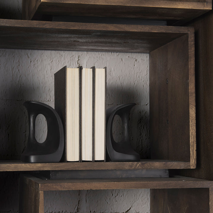 Last Cobbler's (Set of 2) 8L x 6W Black Shoemaker Tool Bookends Decor Mercana