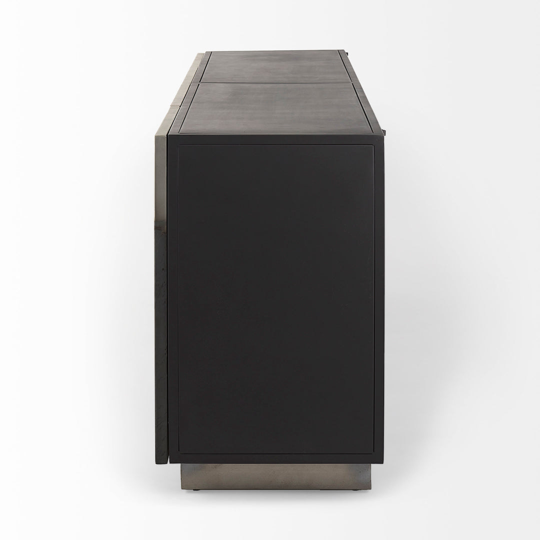 Roxdale Acid Wash Metal Sideboard Dining Room Mercana