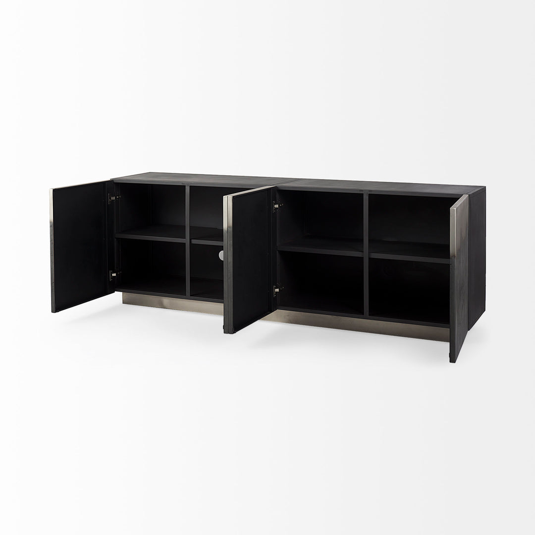 Roxdale Acid Wash Metal Sideboard Dining Room Mercana