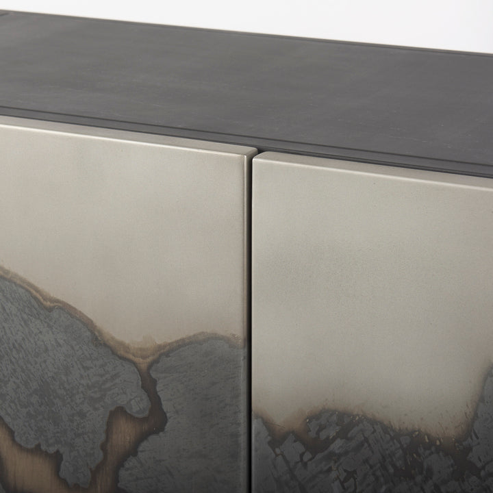 Roxdale Acid Wash Metal Sideboard Dining Room Mercana