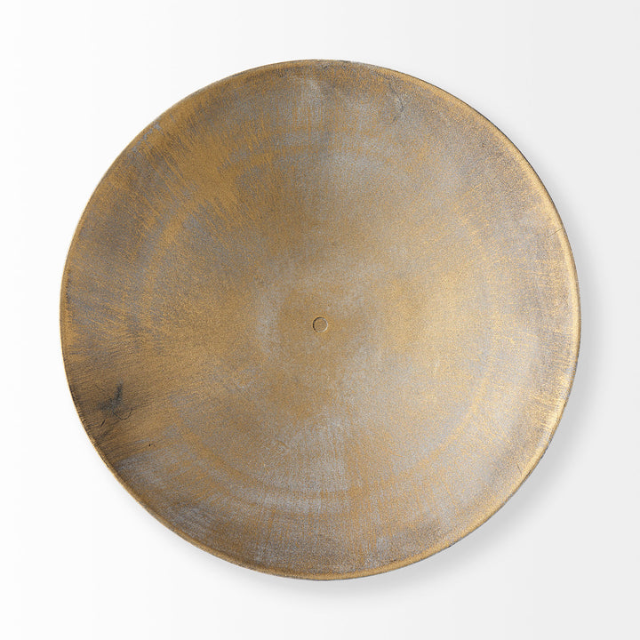 Chadwick II 13L x 13W Gold Metal Webbed Feet Bowl Decor Mercana