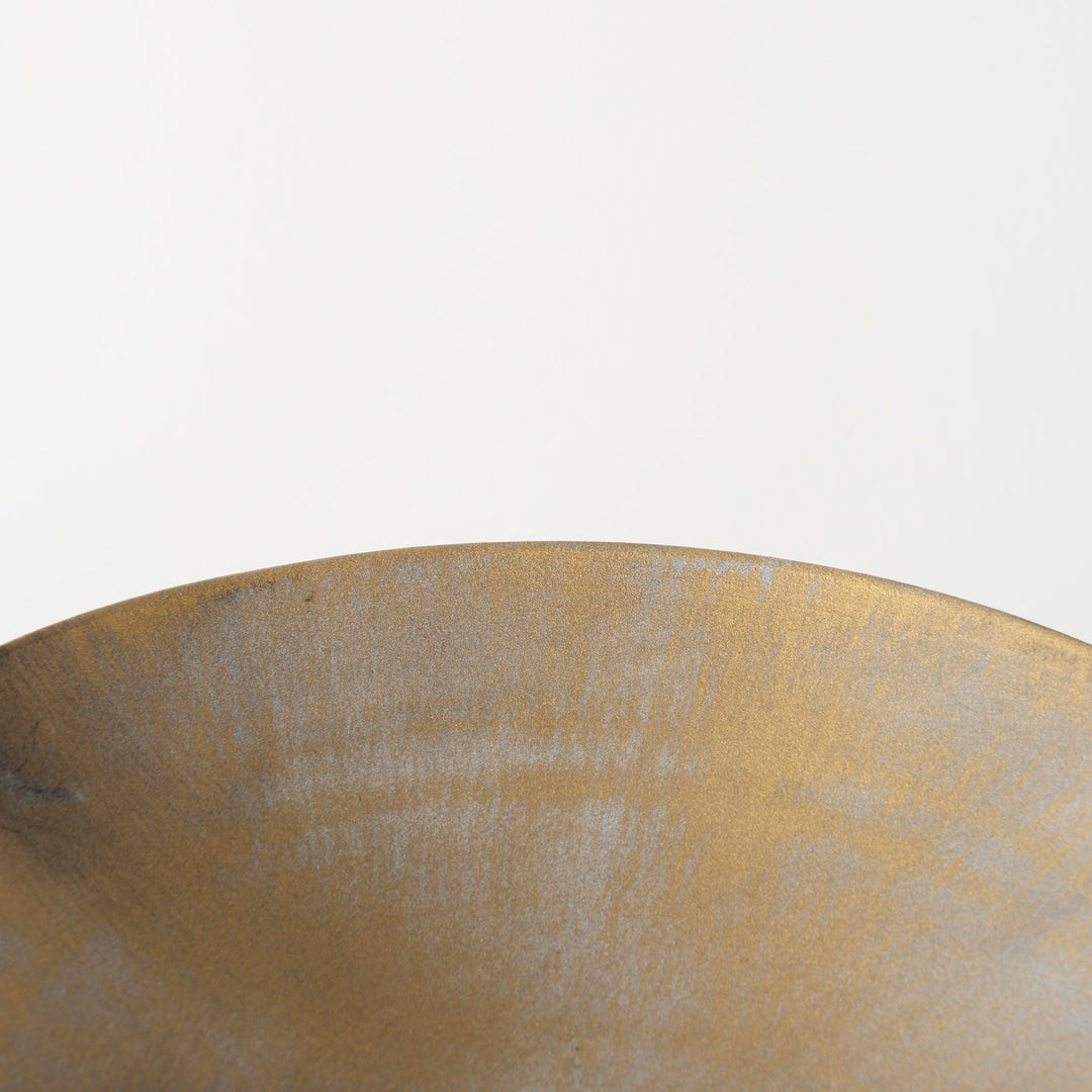 Chadwick II 13L x 13W Gold Metal Webbed Feet Bowl Decor Mercana