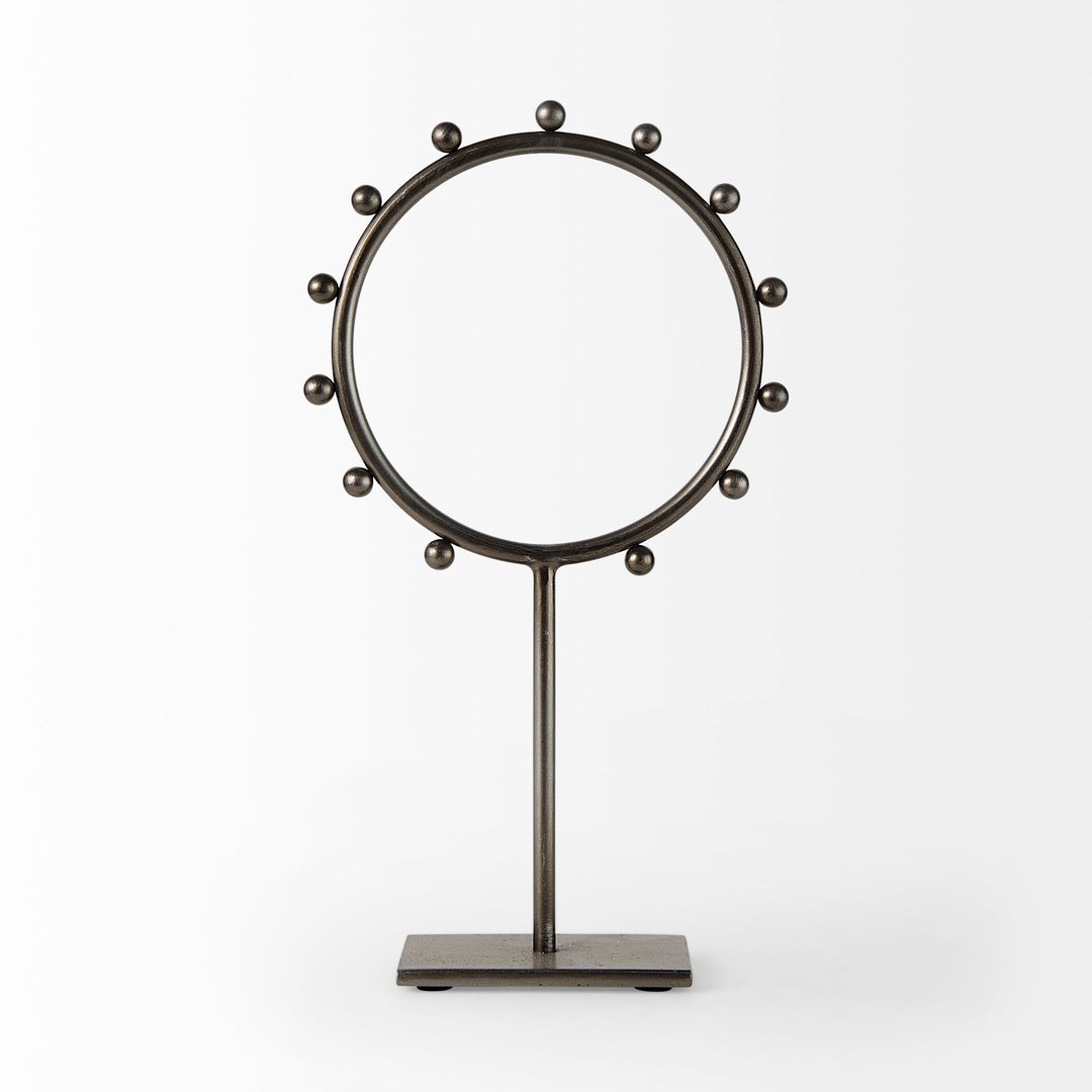 Elio Large Studded Hoop Object Decor Mercana