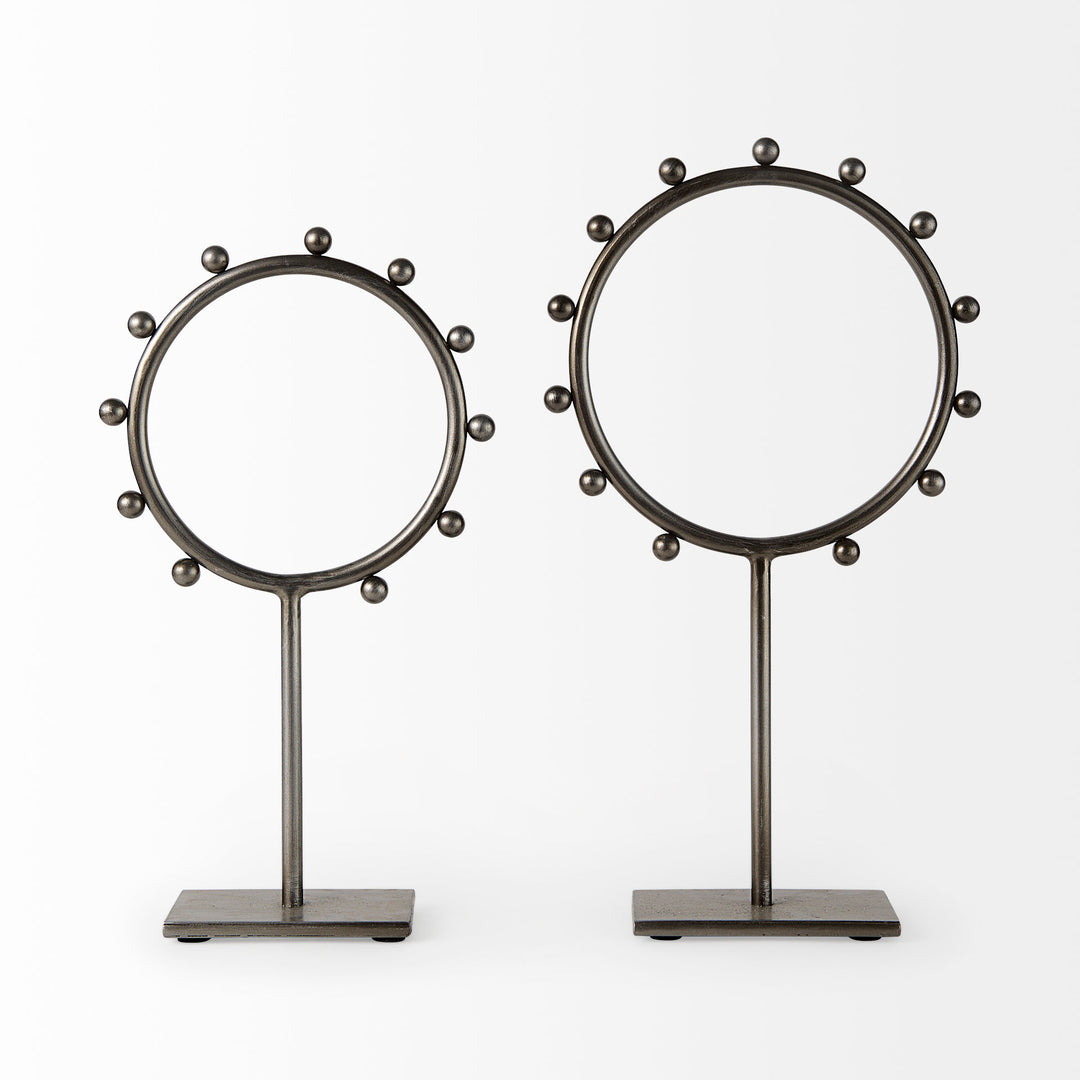 Elio Large Studded Hoop Object Decor Mercana