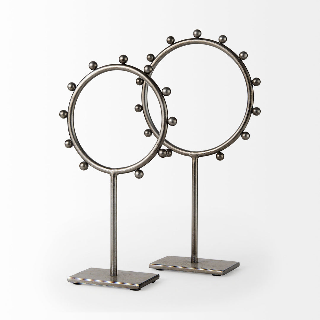 Elio Large Studded Hoop Object Decor Mercana