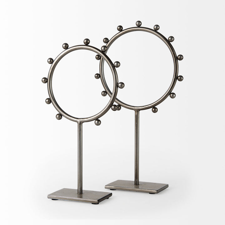 Elio Large Studded Hoop Object Decor Mercana
