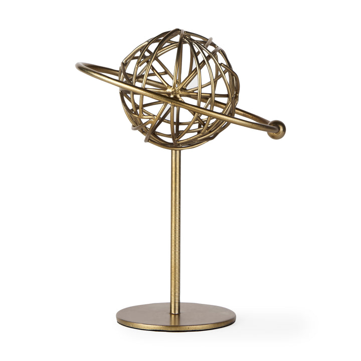Atlas Gold Metal Solar System Ornament Decor Mercana