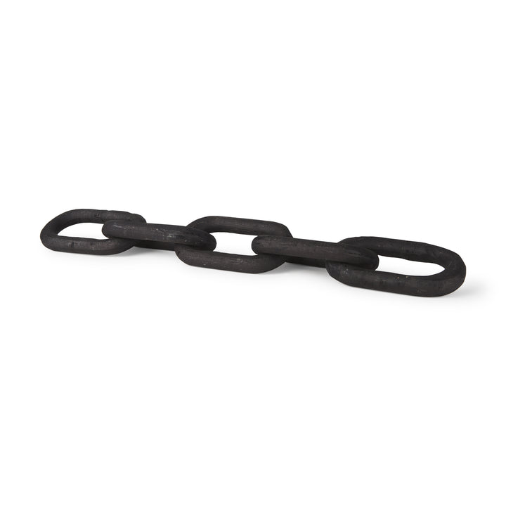 Alix Black Wood Link Chain Decorative Object Decor Mercana