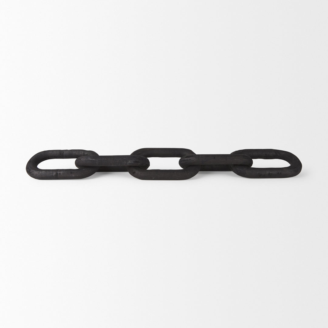 Alix Black Wood Link Chain Decorative Object Decor Mercana