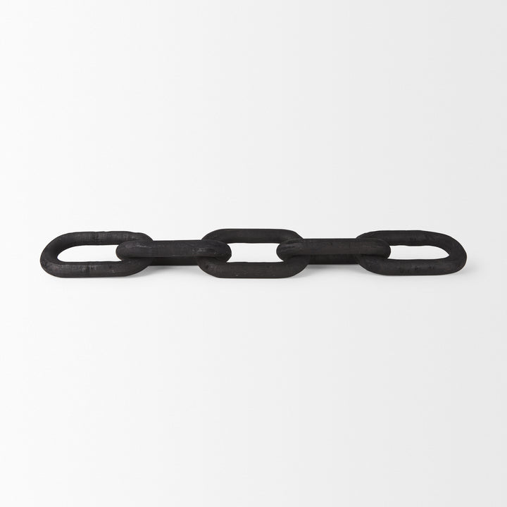 Alix Black Wood Link Chain Decorative Object Decor Mercana