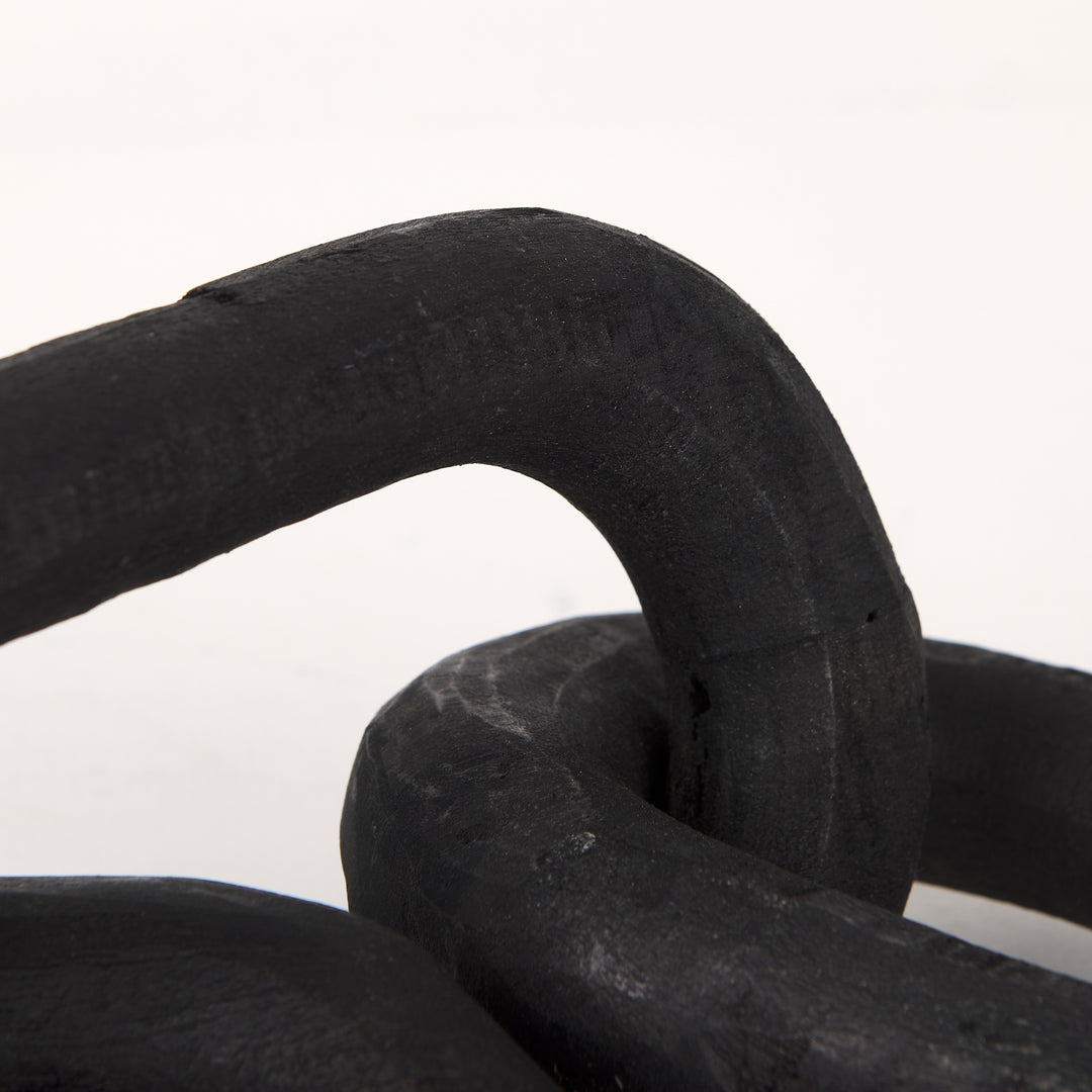 Alix Black Wood Link Chain Decorative Object Decor Mercana