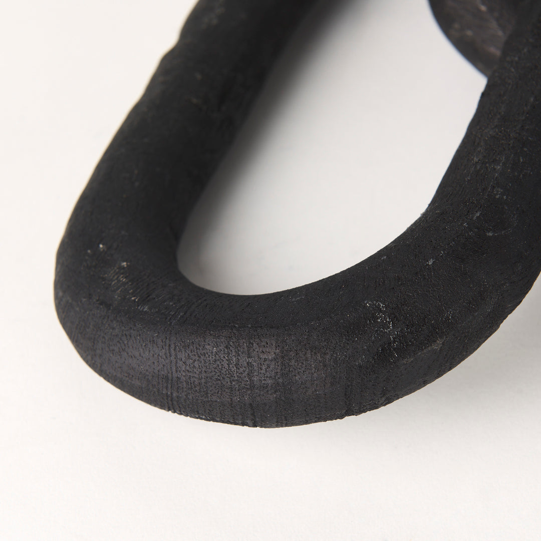 Alix Black Wood Link Chain Decorative Object Decor Mercana