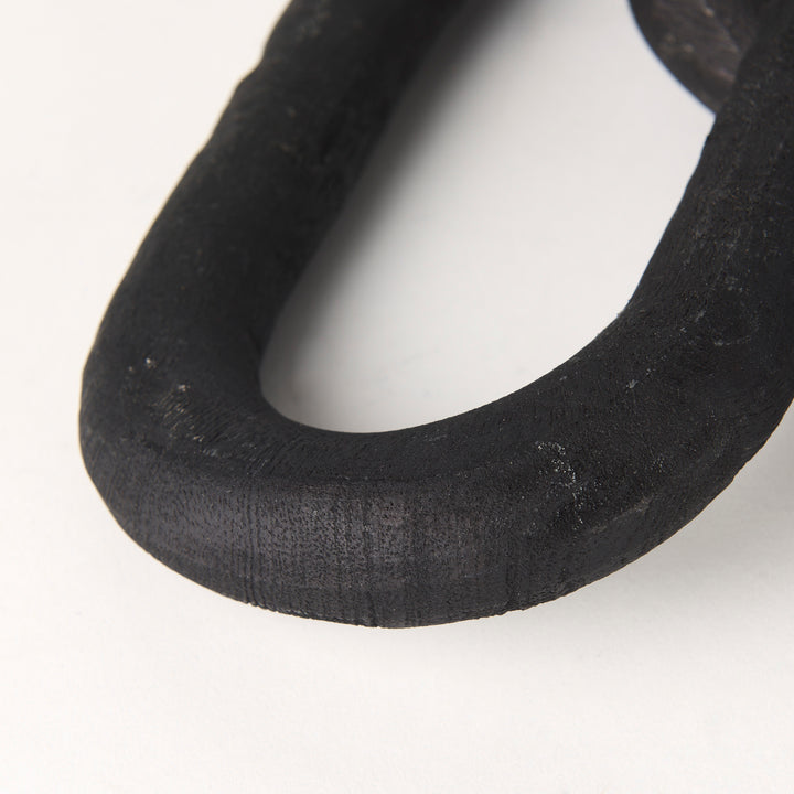 Alix Black Wood Link Chain Decorative Object Decor Mercana