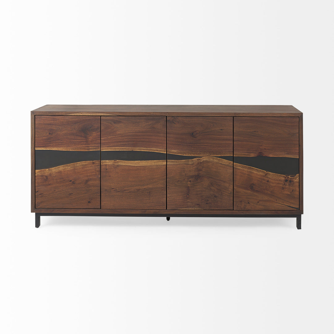 Hemlock Brown Wood Sideboard Dining Room Mercana