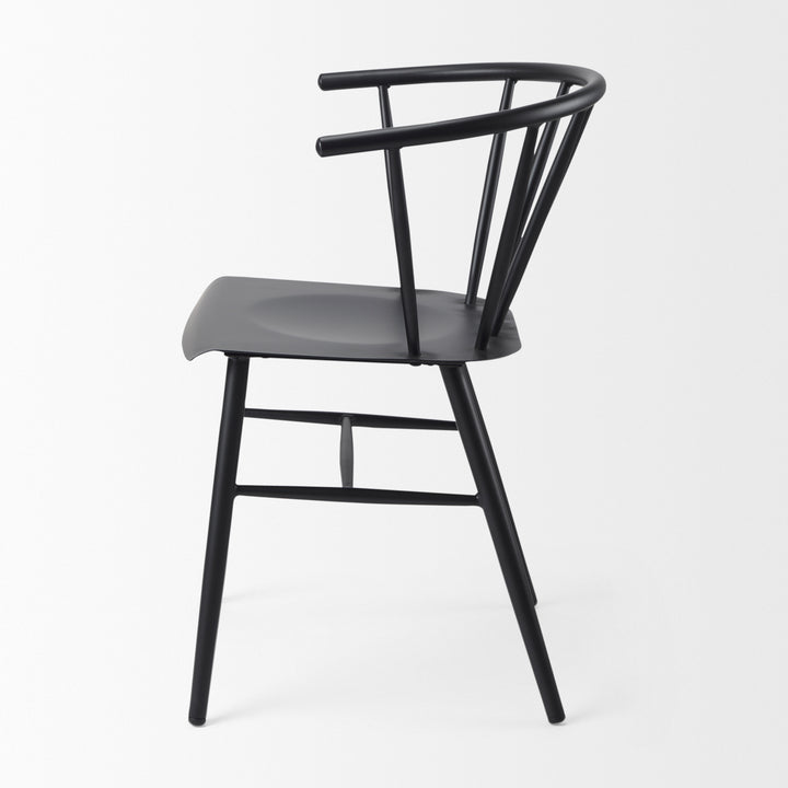 Colin Black Metal Dining Chair Dining Room Mercana