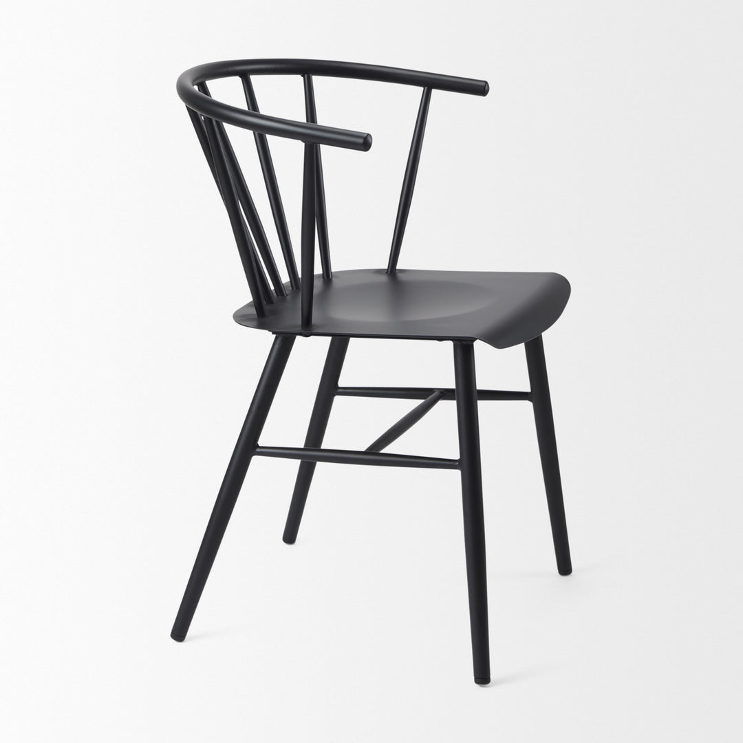 Colin Black Metal Dining Chair Dining Room Mercana