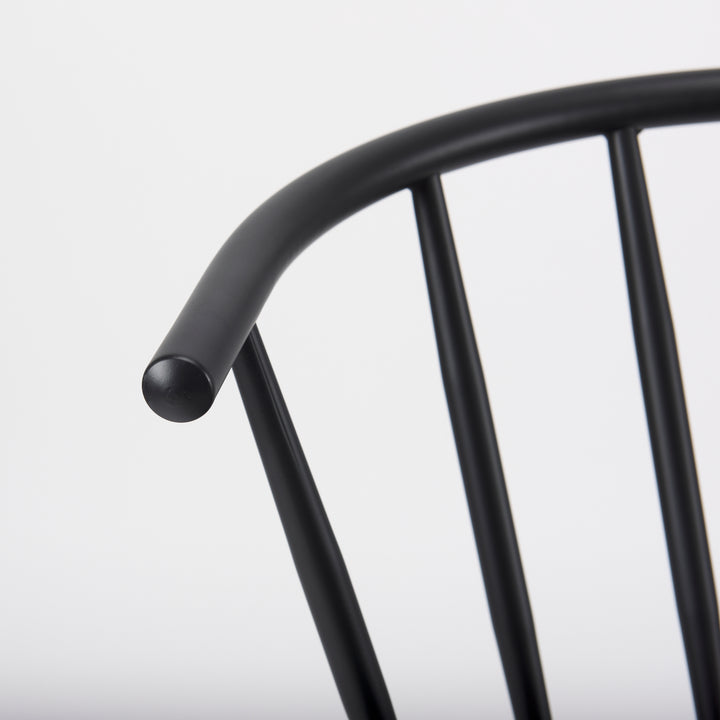 Colin Black Metal Dining Chair Dining Room Mercana