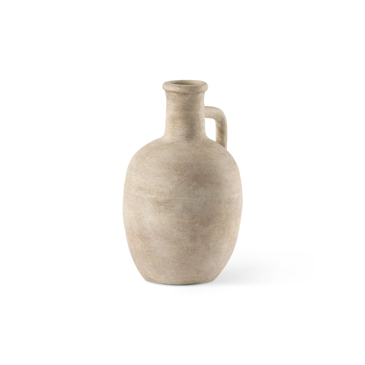Zenni Warm Beige Ceramic Vase Decor Mercana