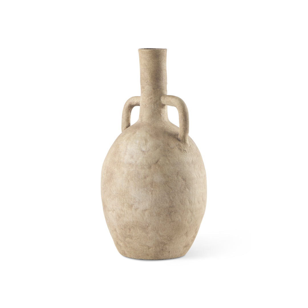 Zenni Warm Beige Ceramic Vase Decor Mercana