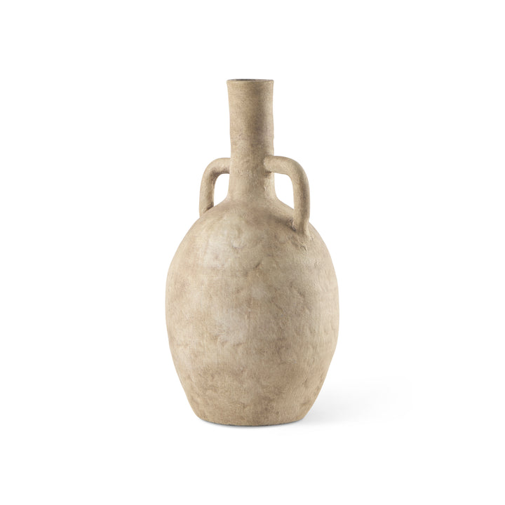 Zenni Warm Beige Ceramic Vase Decor Mercana