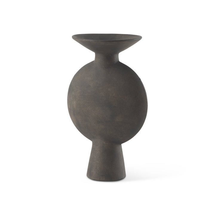 Kaz Earthy Brown Ceramic Vase Decor Mercana