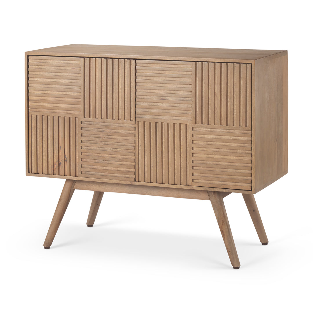 Sable Light Brown Wood Accent Cabinet Decor Mercana