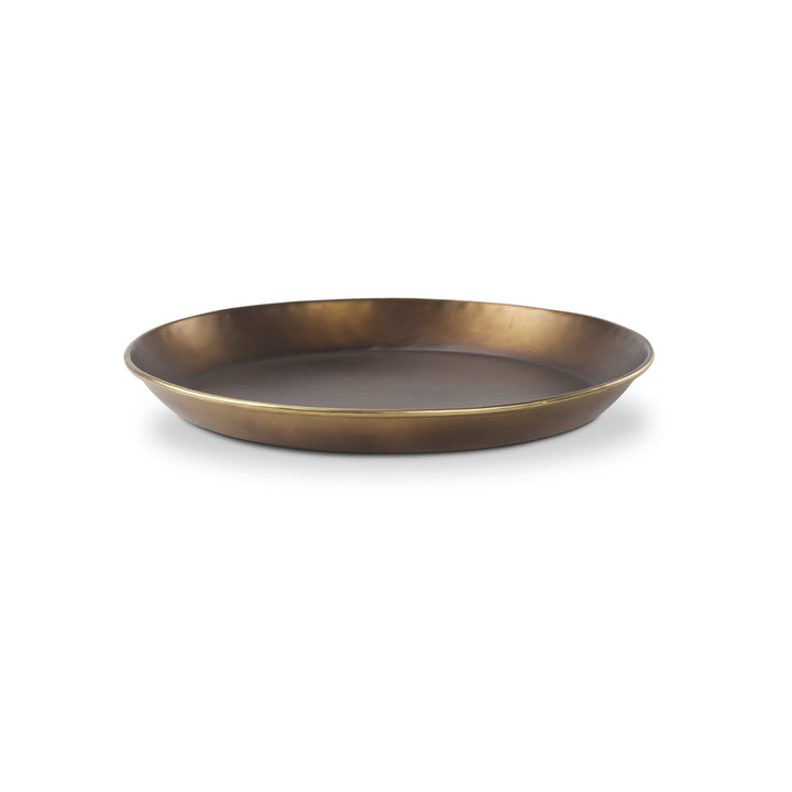 Eagan Brass Aluminium Tray Medium Decor Mercana