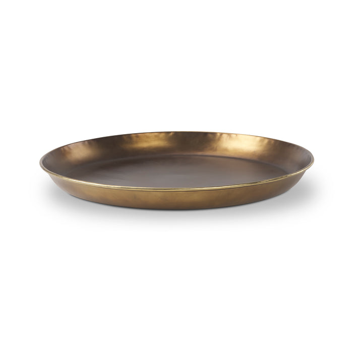 Eagan Brass Aluminium Tray Large Decor Mercana