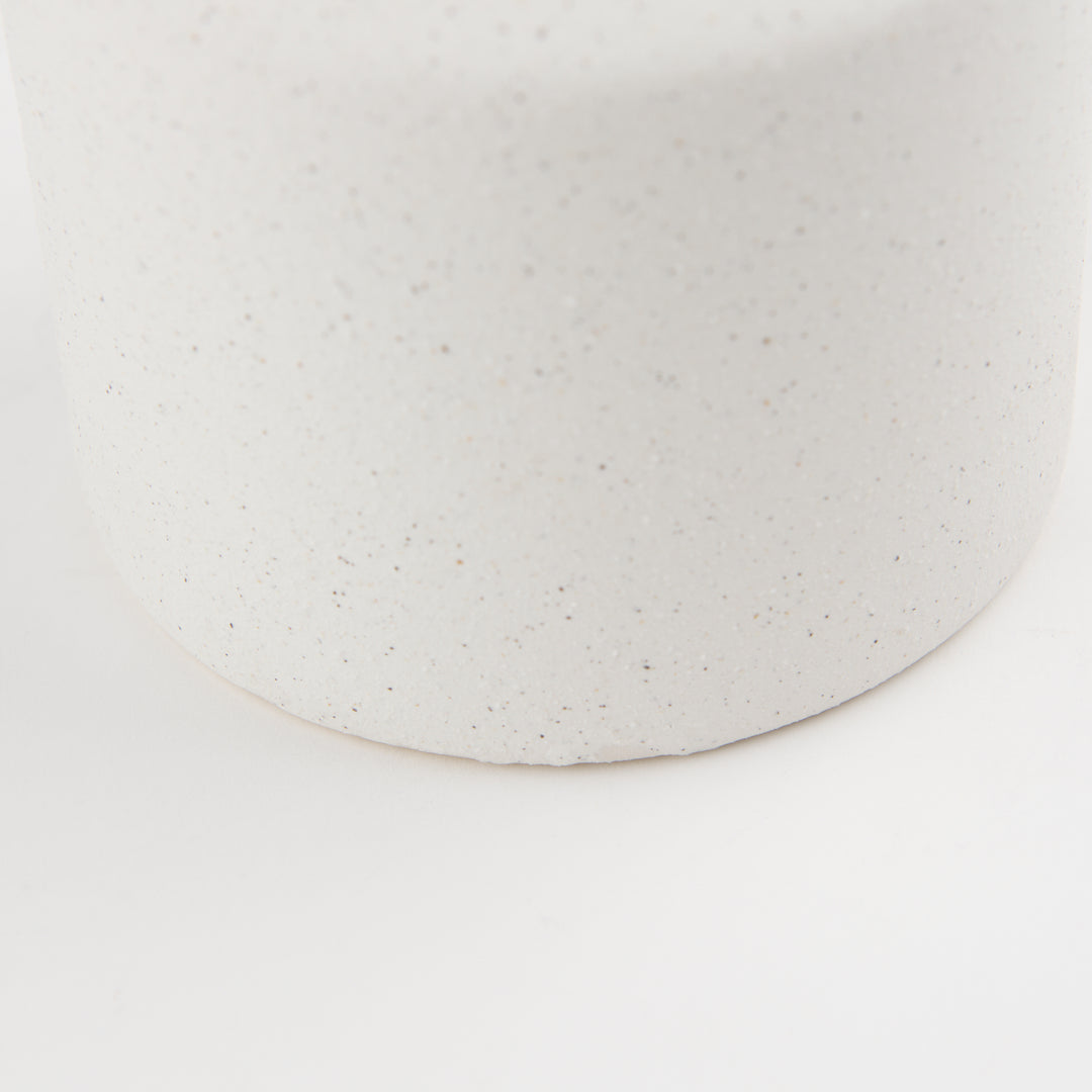 Burton 14.2H Medium White Ceramic Jug Vase Decor Mercana