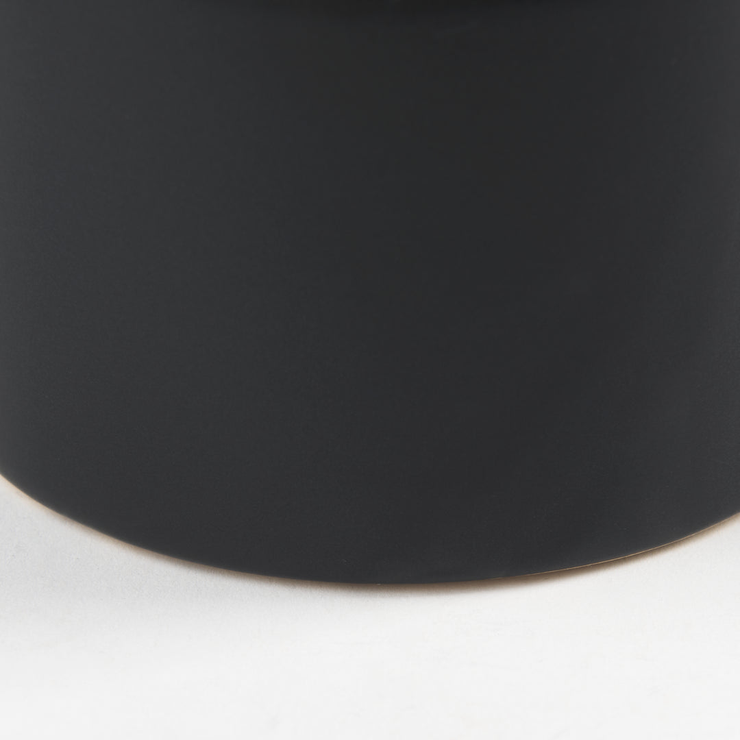 Burton 10.8H Small Matte Black Ceramic Jug Vase Decor Mercana