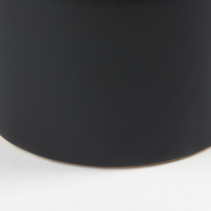 Burton 10.8H Small Matte Black Ceramic Jug Vase Decor Mercana