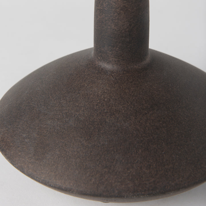 Rylee 6.9H Dark Brown Ceramic Vase Decor Mercana