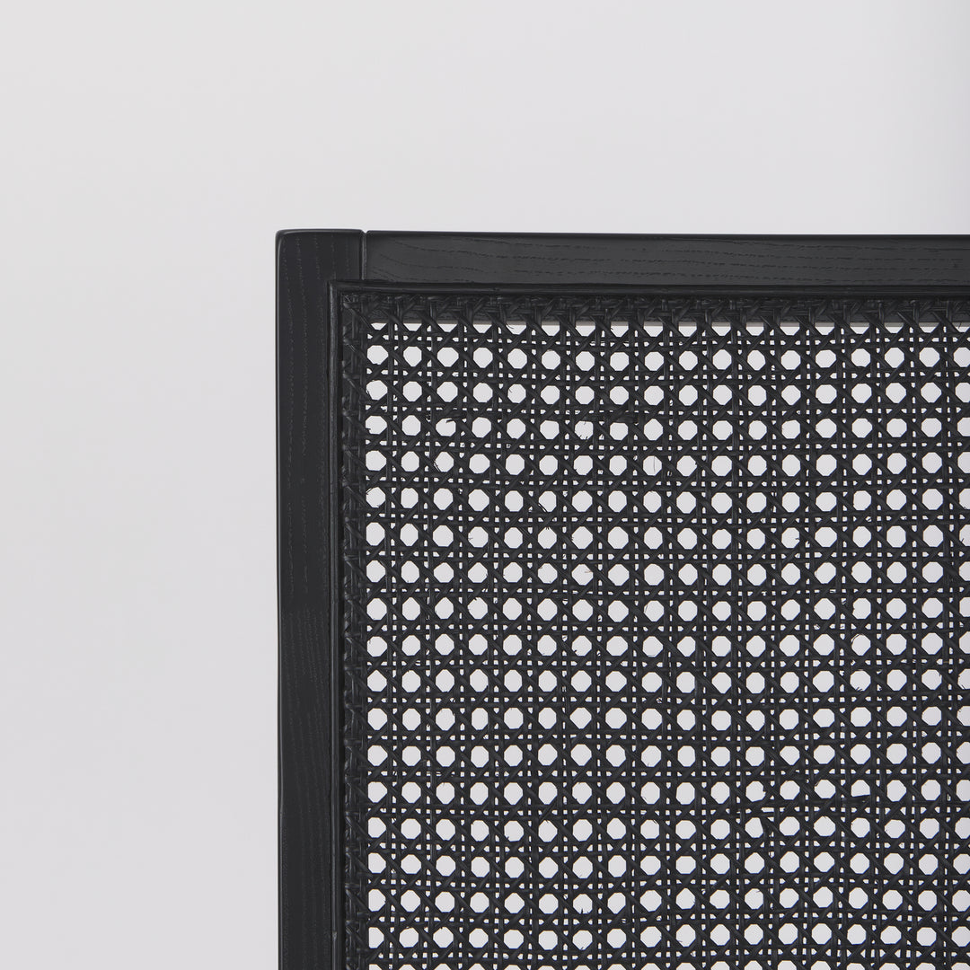 Wynn Beige Fabric W/Black Wood Dining Chair Living Room Mercana